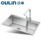 【苏宁自营】欧琳Oulin 水槽套餐单水槽套餐OLWG68440 CFX005不锈钢龙头