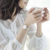 梭伦SOLLEN正品陶瓷表手表女士时尚休闲潮流30米生活防水韩版简约学生石英表女女表新款SL-407 镶钻银白色