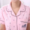 茵珠麗YinZhuli 2018夏季新款纯棉居家服 韩版时尚短袖短裤开衫情侣服 夏天全棉男女士休闲家居服睡衣套装9035 图色 男款2XL码