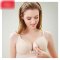 2017新品夏季可爱简约小清新无钢圈哺乳文胸怀孕期孕妇浦乳喂奶内衣前开扣夏季棉胸罩妈咪内衣夏天多款可选 80B 纯色粉