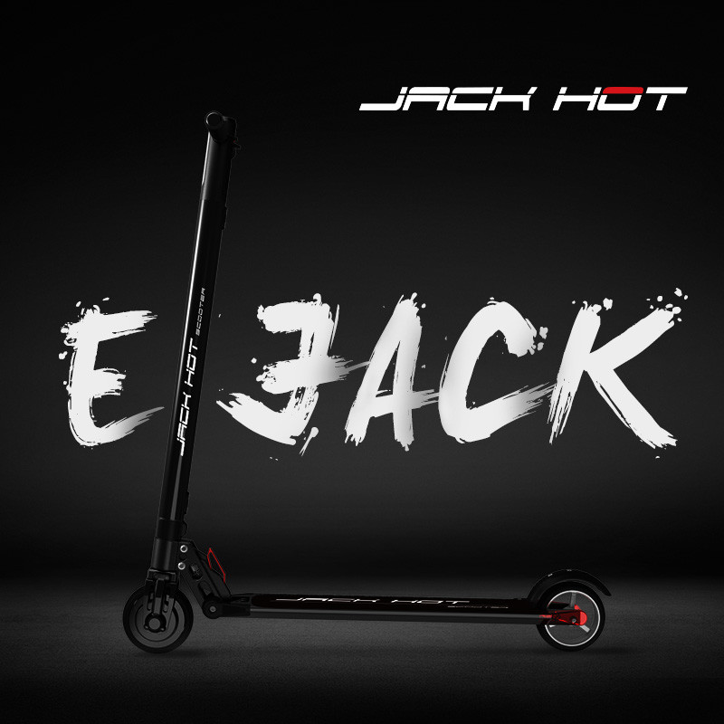 官方正品JACK HOT 碳纤维电动滑板车官方旗舰店电动折叠车 电动自行车平衡车锂电池 （预售）黑色铝合金风尚版20公里