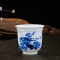 瓷物语杯子 陶瓷景德镇手工陶瓷握手杯 简约手绘陶瓷杯子 绿葡萄