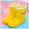 2017新品夏季儿童雨鞋女童宝宝胶鞋萌物雨靴男童卡通幼儿小童时尚防滑水鞋夏秋可爱简约小清新多款多色可选 黄色（儿童） 儿童19码/内长18cm