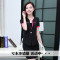Mtiny夏装新品韩版职业装短袖女西装套裙酒店工作服女正装套装 XL 06D黑色红边西装+长裤+送吊带