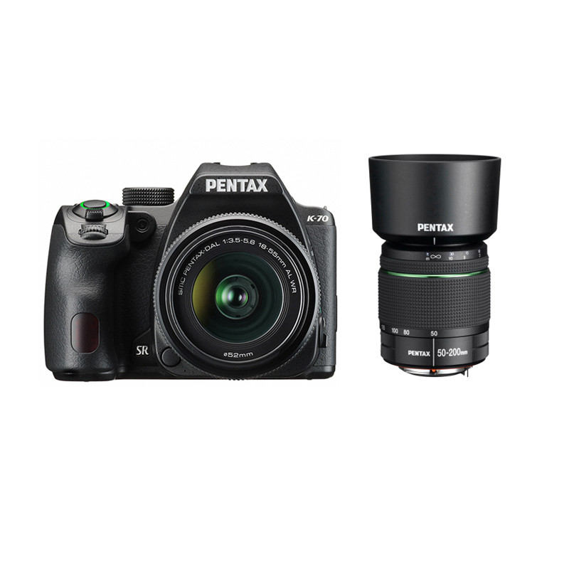 宾得（PENTAX）单反相机K-70 DAL18-55WR 加 DA50-200mmWR镜头