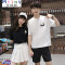 Mtiny短袖T恤女宽松夏季班服韩版高中学生学院风毕业照校服服装潮_5_3 XL NRJ-2-B35-A-2735男上衣+裤子