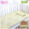 2017新品夏季婴儿凉席亚麻草宝宝凉席套装夏 儿童凉席婴儿床冰丝凉席子简约小清新多款多色可选 130*70 绿色亚草河马+枕头（背面三明治）