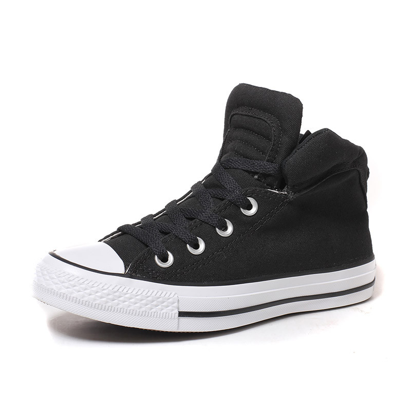 CONVERSE匡威2017新款女鞋运动休闲帆布鞋557955C 黑色 37.5码