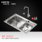 ARROW箭牌卫浴厨房水槽洗碗槽一体拉丝不锈钢单槽AE55312系列 AE553124含龙头