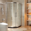 箭牌卫浴(ARROW) 太空铝整体淋浴房弧扇形钢化玻璃浴室简易淋浴房整体淋浴房