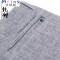 Mtiny夏季薄款中年亚麻男裤男士商务休闲裤中老年裤子宽松直筒长裤棉麻_4_1 38 B-1宽松版