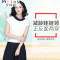 Mtiny夏季薄款冰丝针织衫女套头短袖娃娃领宽松显瘦T恤正反穿上衣 宝蓝色 XXL