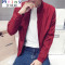 Mtiny春天2017新款男装外套夏季夹克运动春秋韩版潮流薄款防晒衣服青年 M 深蓝色偏暗