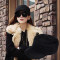 2017款】呛口小辣椒同款韩版黑色帽子女夏季男士平顶帽鸭舌帽遮阳帽棒球帽 黑色（毛呢）分码