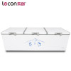 lecon/乐创洋博 1580升卧式冷柜 单温双门冰柜冷冻柜冷藏柜商用家用冰柜 中小商场专用 低能耗