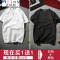 Mtiny[2件装]夏装中国风亚麻短袖T恤男宽松棉麻半袖体恤薄款潮流上衣男 4XL 杏色+天蓝色