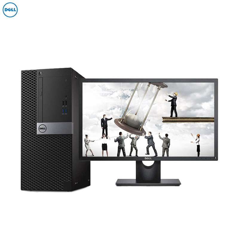 戴尔(DELL)商用Optiplex3050MT 台式电脑 19.5英寸显示器（i5 4GB 1T+128G固 刻录)