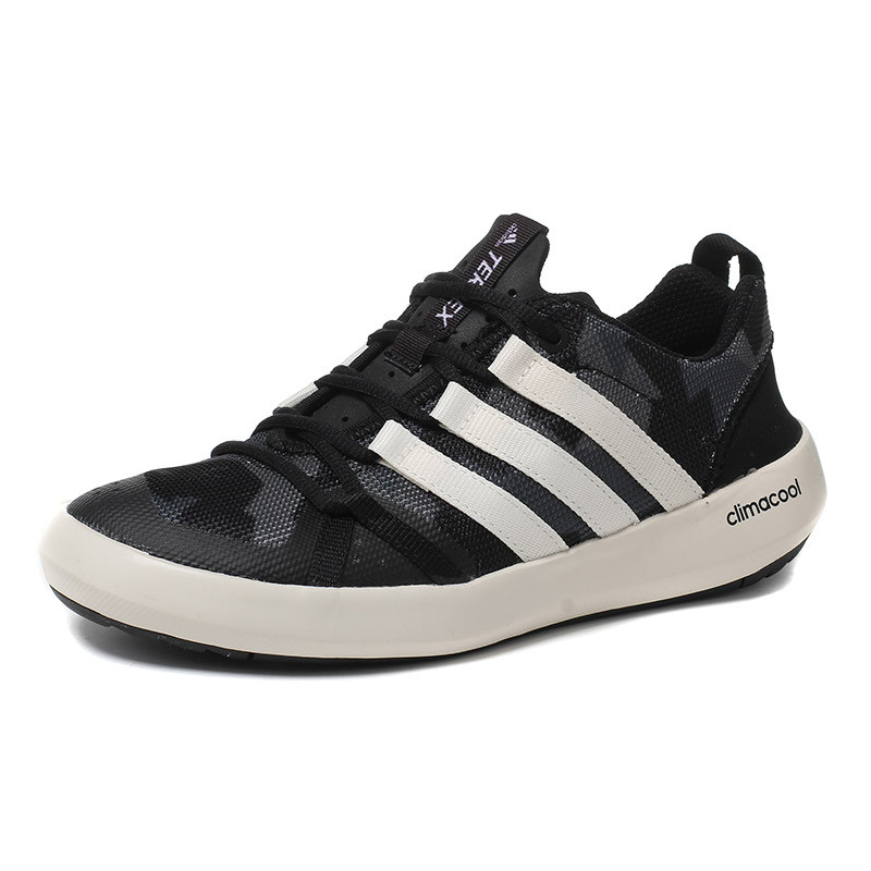 adidas阿迪达斯男鞋户外鞋溯溪鞋2017新款运动鞋S76774 黑色 44码