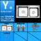 苏泊尔卫浴水槽双槽套餐304不锈钢洗碗盆一体加厚加深厨房洗菜池927540-01-LS 双槽Y裸槽
