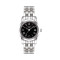 天梭手表 经典系列 T033 石英手表 T033.210.11.053.00 钢壳 黑表盘 钢表带 小表盘 女表 T033.210.11.053.00