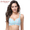 meisee/美思新品梦夏系列内衣薄款蕾丝上托聚拢调整型文胸FC0054 85B 蓝色薄杯