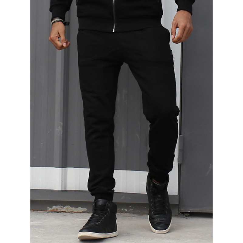 MIRACLE KILL新款修身纯色运动裤JOGGER PANTS慢跑束脚裤 XXL 黑色