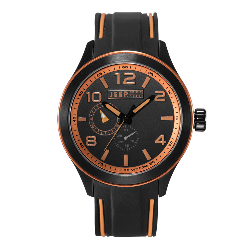 吉普(jeep)手表 spirit炫彩运动腕表jps801 手表 运动潮流 男士石英表