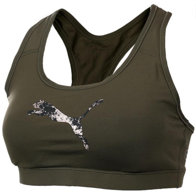 Puma/彪马 女装 2017秋季新款休闲透气运动文胸透气健身衣516005-01-02 L/AB 516005-02