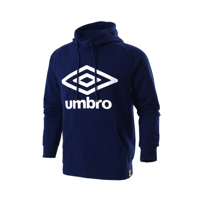 茵宝UMBRO2017新款男装运动休闲连帽卫衣运动服 UCB63253 M 深蓝色