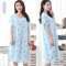 大码孕妇睡裙宽松大码睡裙女胖mm200斤夏短袖睡衣家居服当季新品简约休闲妈咪居家衣服多色可选睡衣 均码90-190斤胖瘦孕妇首选 紫罗兰可爱仙人掌粉