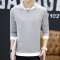 韦斯普 2017秋季新款男士圆领套头卫衣韩版时尚修身长袖T恤F-2系列 XXXL 灰色831