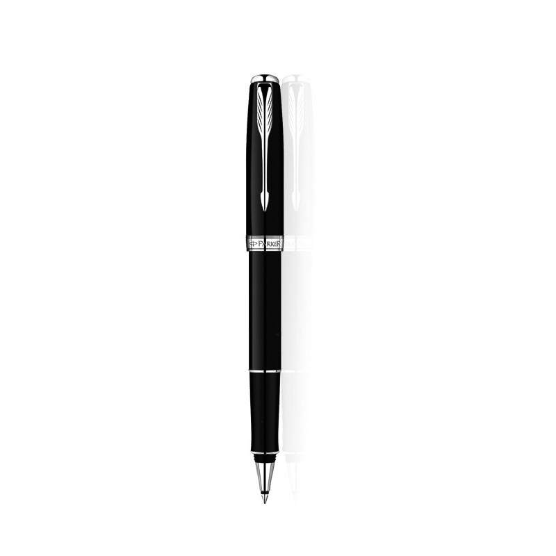 parker 派克笔正品 卓尔纯黑丽雅白夹宝珠笔 男女士商务办公 黑色
