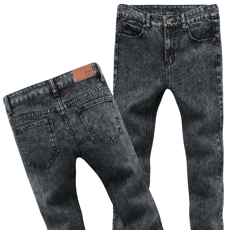 古莱登牛仔裤男春季上新款裤子修身直筒男士薄款弹力小脚牛仔裤 29