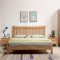 天惠子简约北欧系列全实木床1.8米/1.5米胡桃色原木单双人床 婚床卧室家具 1.8米单床+床头柜*1+床垫（颜色备注）