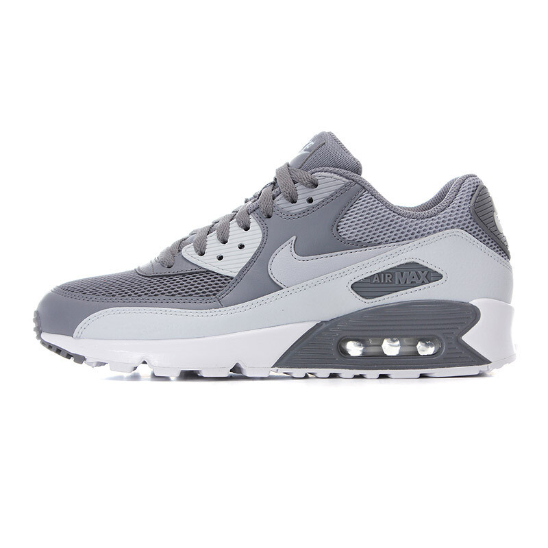 NIKE耐克2017春夏新款男鞋AIRMAX90系列休闲鞋运动鞋-129 537384-073冷灰+狼灰+银灰色+白 44.5
