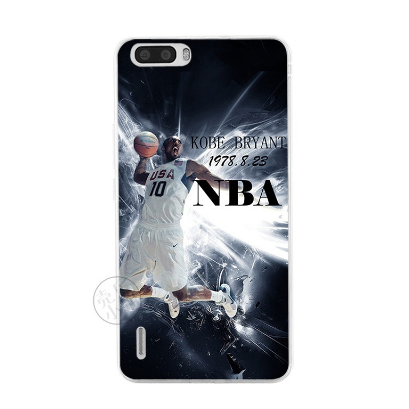 2017款华为荣耀6/6plus手机软壳超薄硅胶保护套NBA篮球科比退役男女款 荣耀6跳起科比