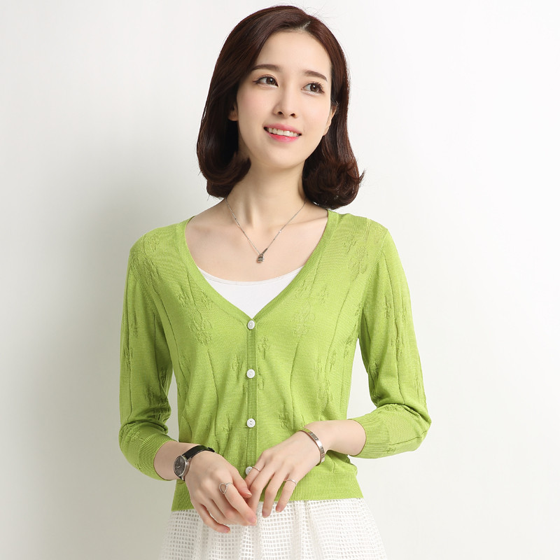 恒源祥女开衫+TM50E60107 95/L 草绿