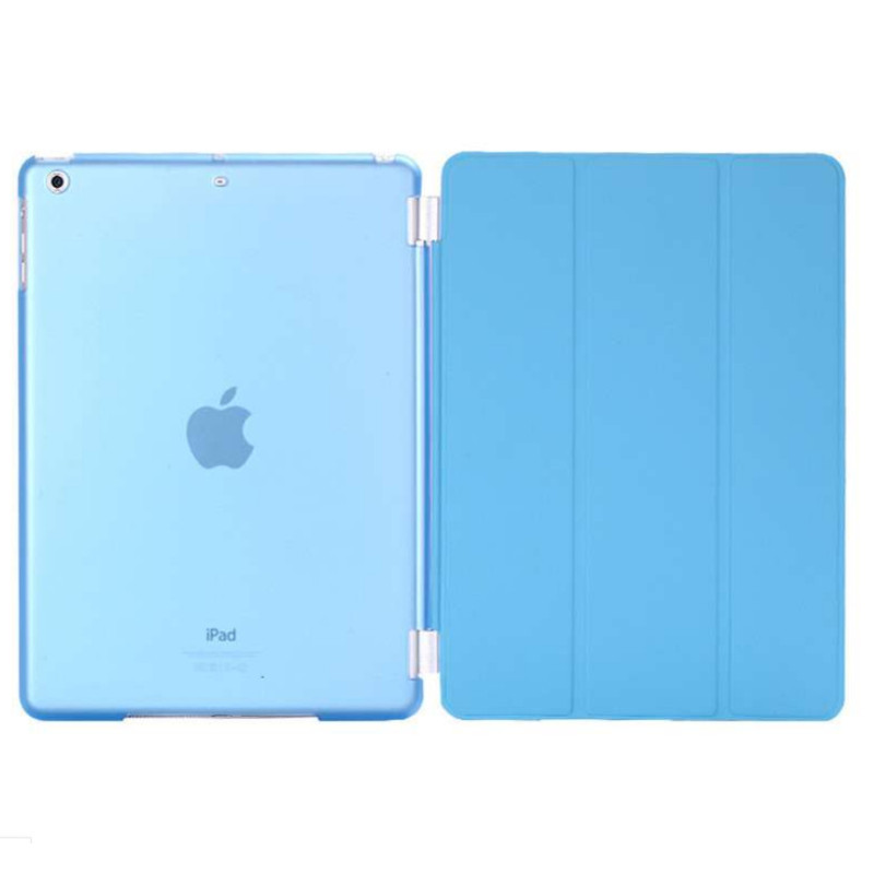 VIPin 苹果平板电脑2017版新ipad9.7寸休眠皮套 智能保护套 2017 NEW ipad液态硅胶软皮套 9.7寸pro蓝色