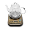 新功SEKO 喷淋智能电茶炉 醒茶煮茶器一体高硼硅玻璃茶具套装 N20香槟色