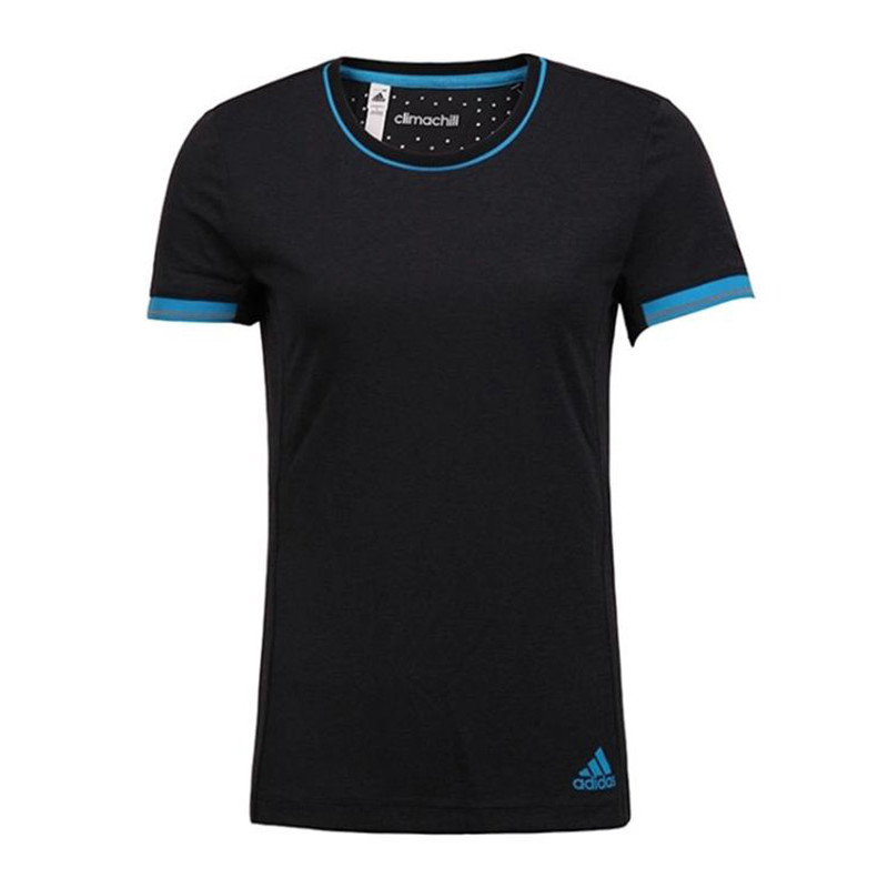Adidas/阿迪达斯 女装 夏季冰风速干跑步训练T恤运动休闲短袖|S00221