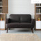 A-STYLE北欧小户型皮艺沙发组合日式单双人卡座咖啡厅卧室办公室休闲沙发深棕色棕色(PU 咖啡色咖啡色(麻布)