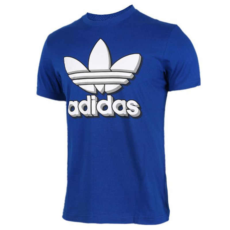 Adidas/阿迪达斯 三叶草 男装 2017新款休闲上衣透气速干短袖T恤|BQ3123 50/M(180/100A) BQ3123