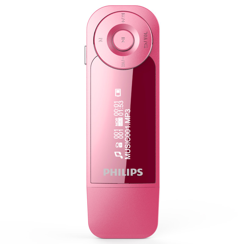 飞利浦(PHILIPS) SA1208 MP3音乐播放器有屏显歌词随身听 8G 粉色