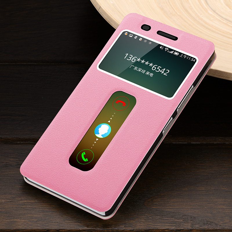 联想乐檬K3note保护套5.5寸A7000手机壳K50-T3S皮套T5翻盖plus男I2 胭脂粉-送钢化膜