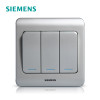 西门子(SIEMENS)开关插座 远景彩银系列三开双控带荧光5TA01191CC122