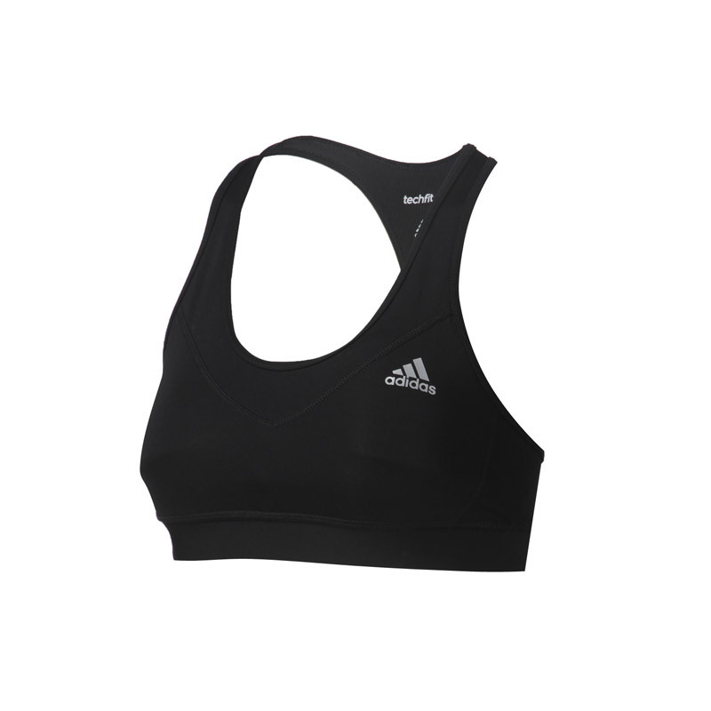 Adidas/阿迪达斯 女装 女子运动健身内衣紧身服训练胸衣 AK0225 黑色 M