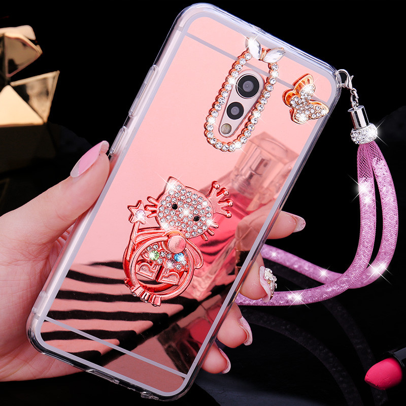 步步高vivoxplay6手机壳镶钻xplay6保护xpiay6a外壳viv0潮女款 玫瑰金权杖猫咪