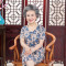 bw9新款奶奶夏装套装老人睡衣短袖两件套妈妈装中老年夏季绵绸休闲家居服 XL（90-110斤） 花色4