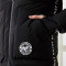波司登2017新品中长款韩版时尚运动保暖冬季女士羽绒服B70142010 黑色8056 180/100A
