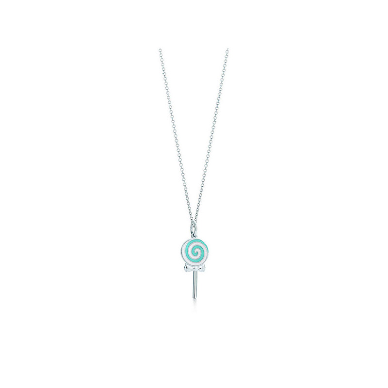 Tiffany & Co.蒂芙尼 女士项链925纯银棒棒糖吊坠情人节礼物 21938084 45CM